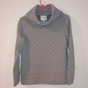 Sail to Sable (STS) Textured Bubble Knit Cowl Neck Pullover – Gray – Size XS